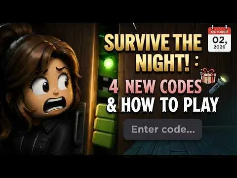 3 NEW CODES & HOW TO PLAY Survive The Night ROBLOX | OCTOBER 02, 2026